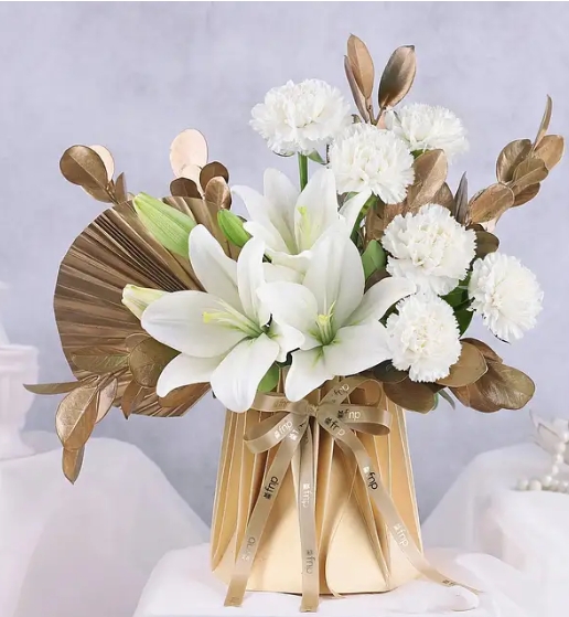 Elegant White Lily Serenity