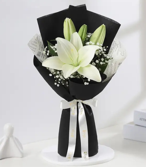 Hues of Enchantment Lily Bouquet