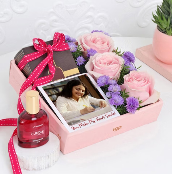 Personalized Rose & Perfume Gift Box ⭐